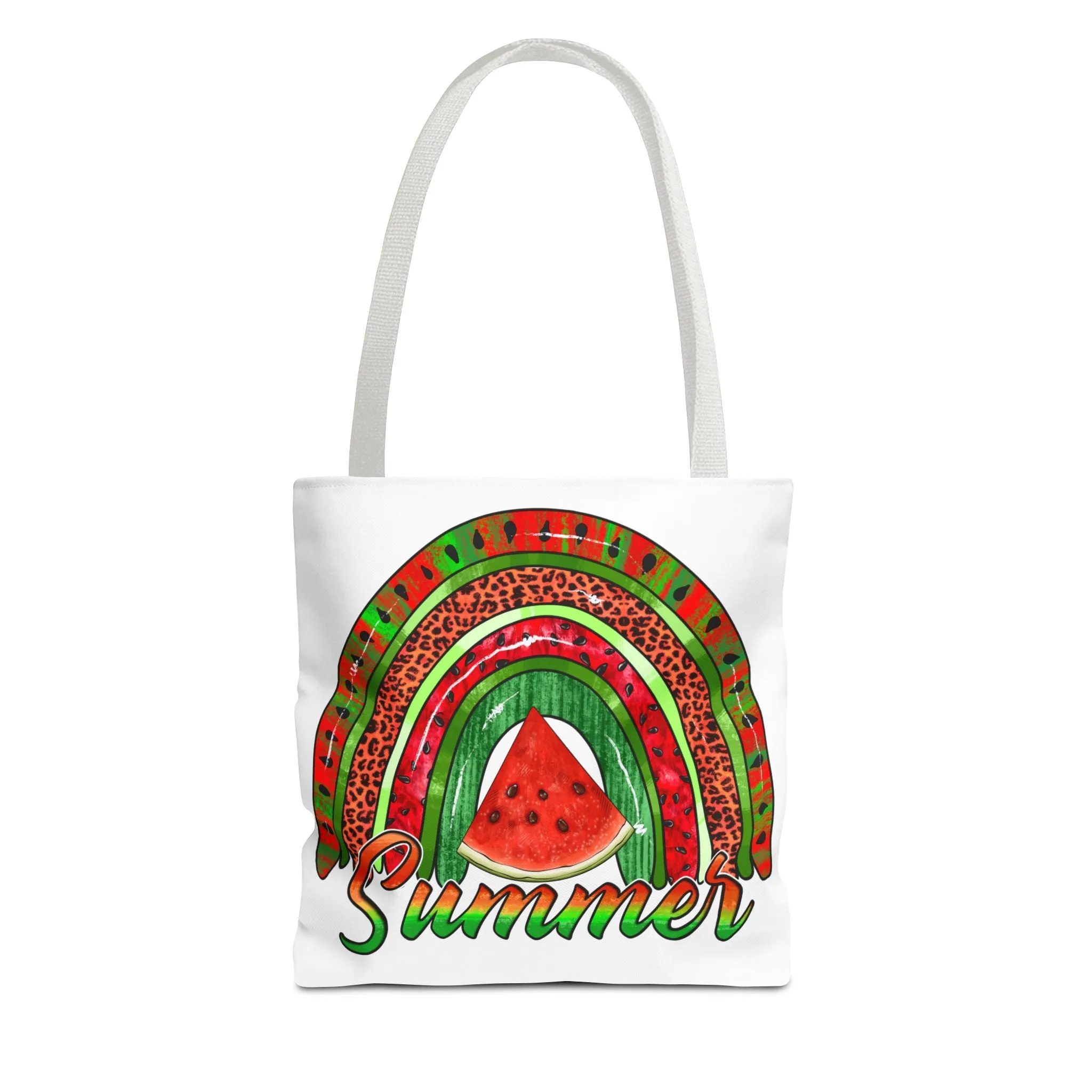 Summer Watermelon Rainbow Tote Bag