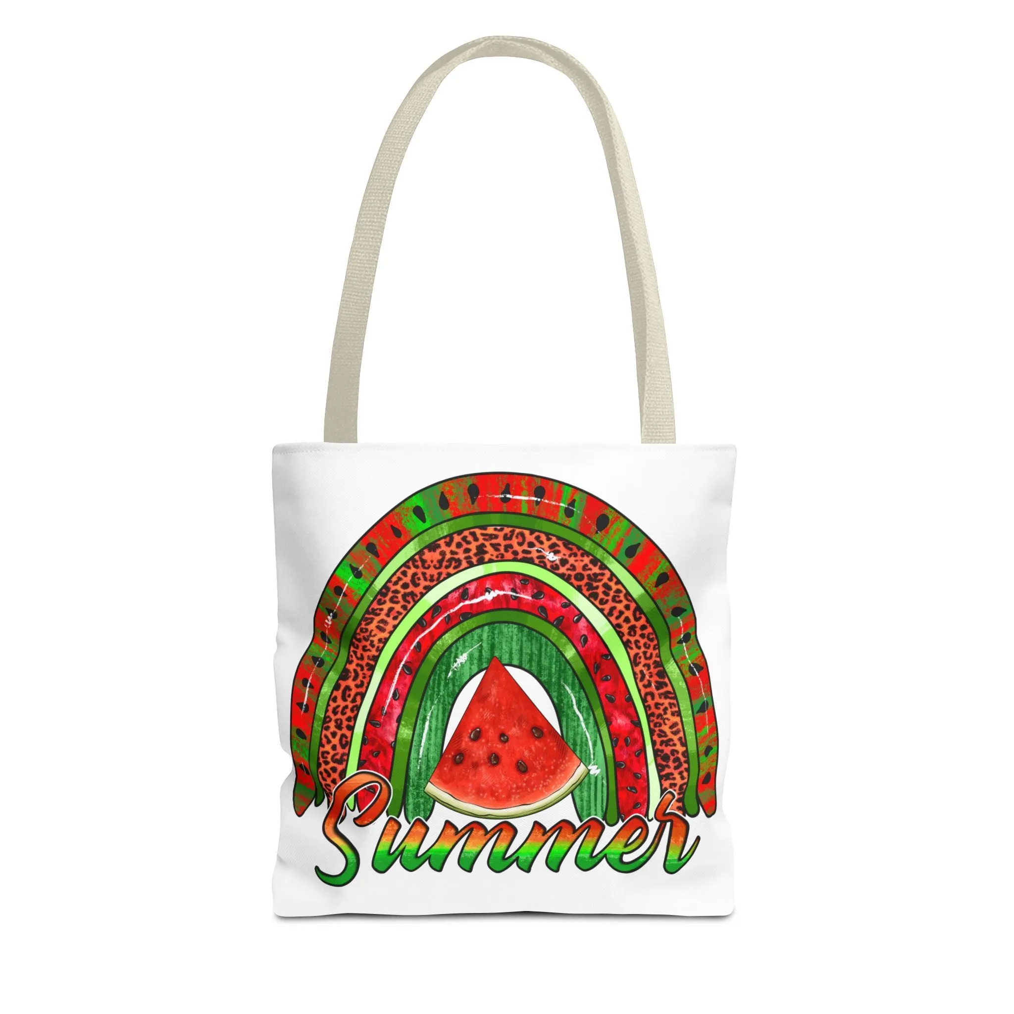 Summer Watermelon Rainbow Tote Bag