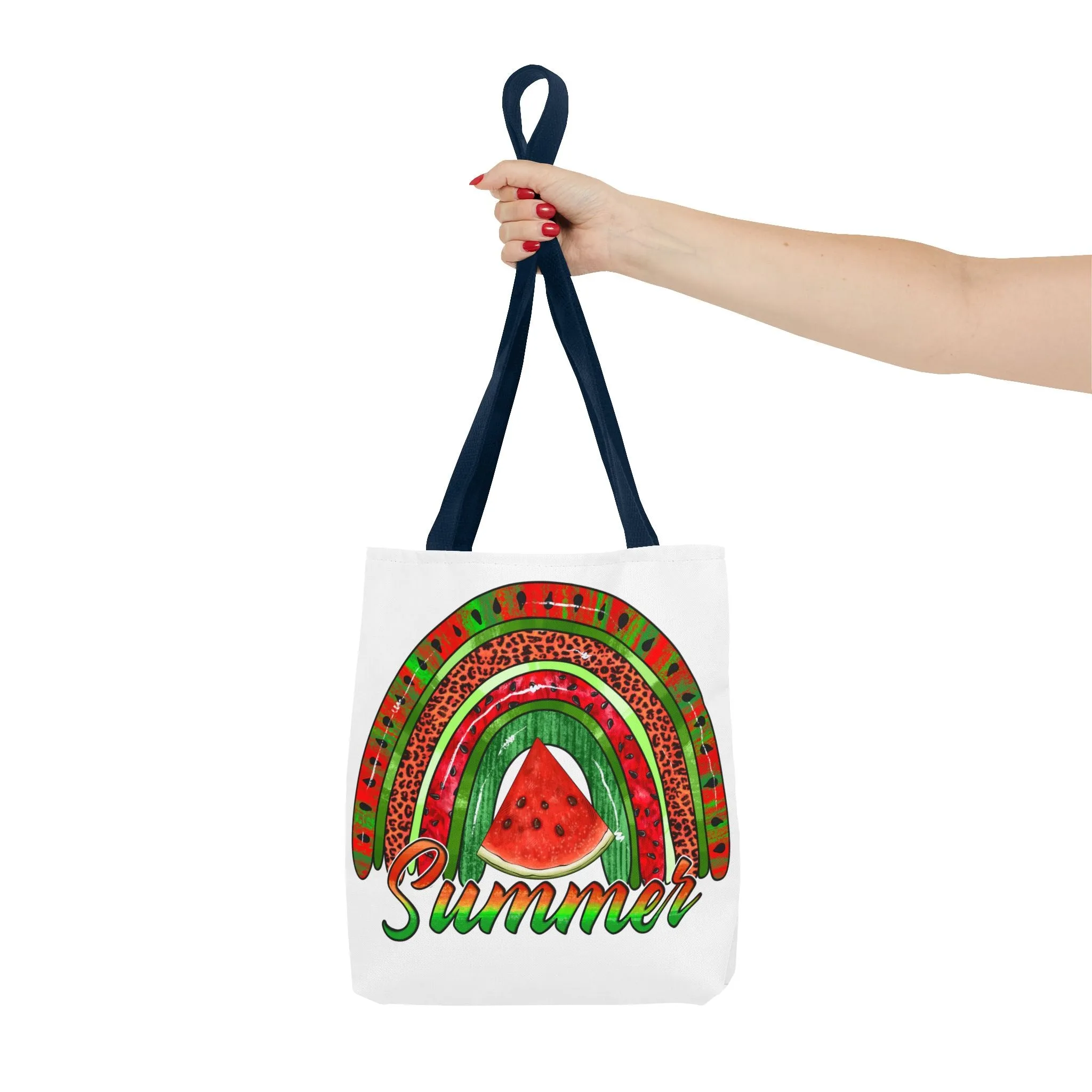 Summer Watermelon Rainbow Tote Bag