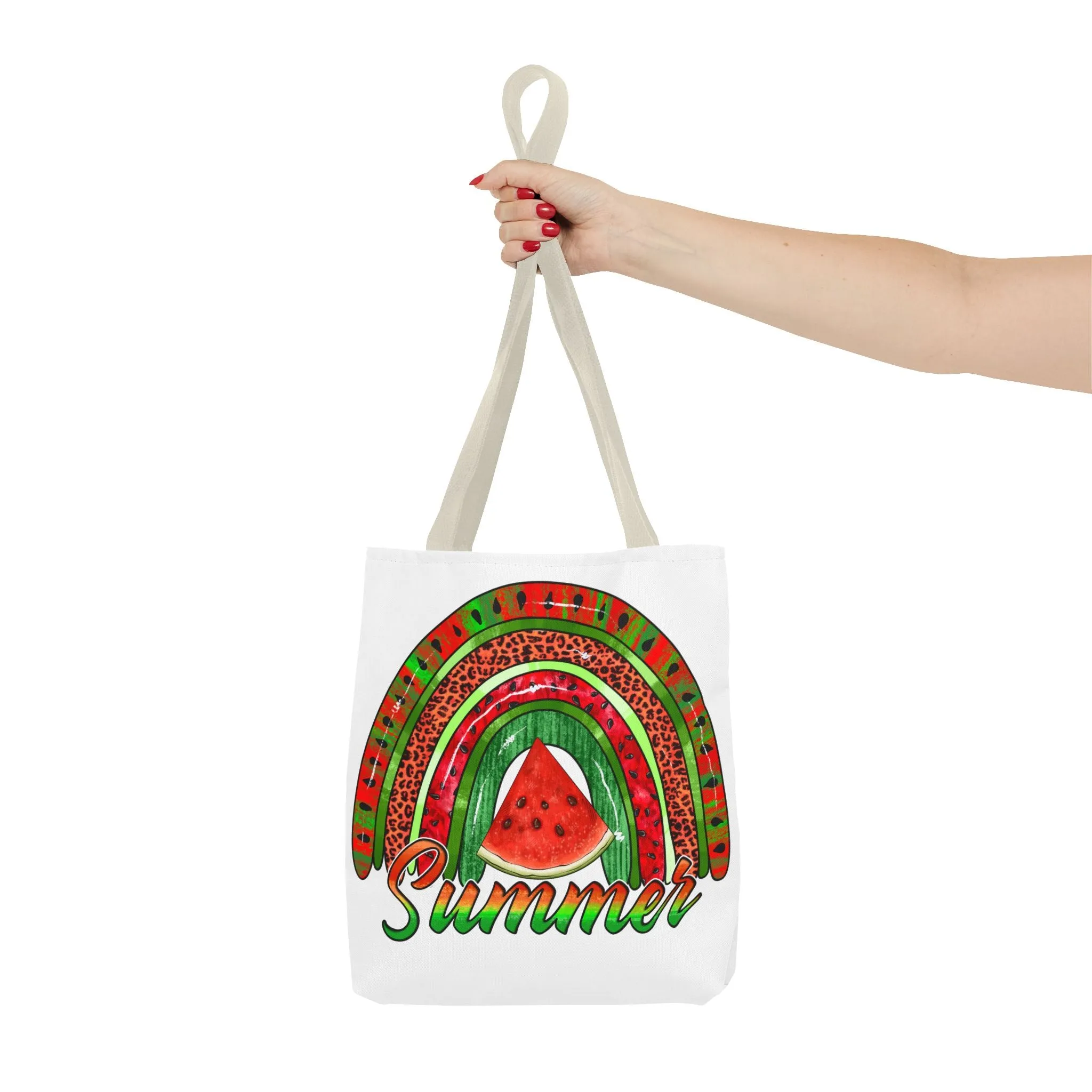 Summer Watermelon Rainbow Tote Bag