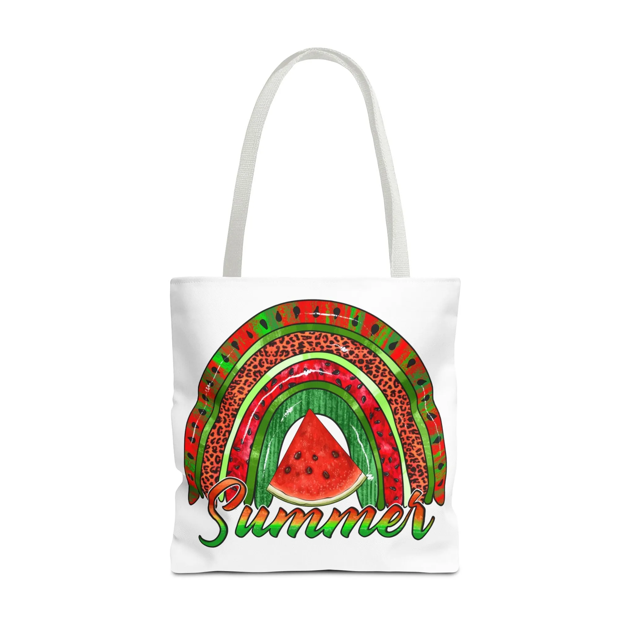 Summer Watermelon Rainbow Tote Bag