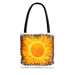 Sun with Leopard Tote Bag