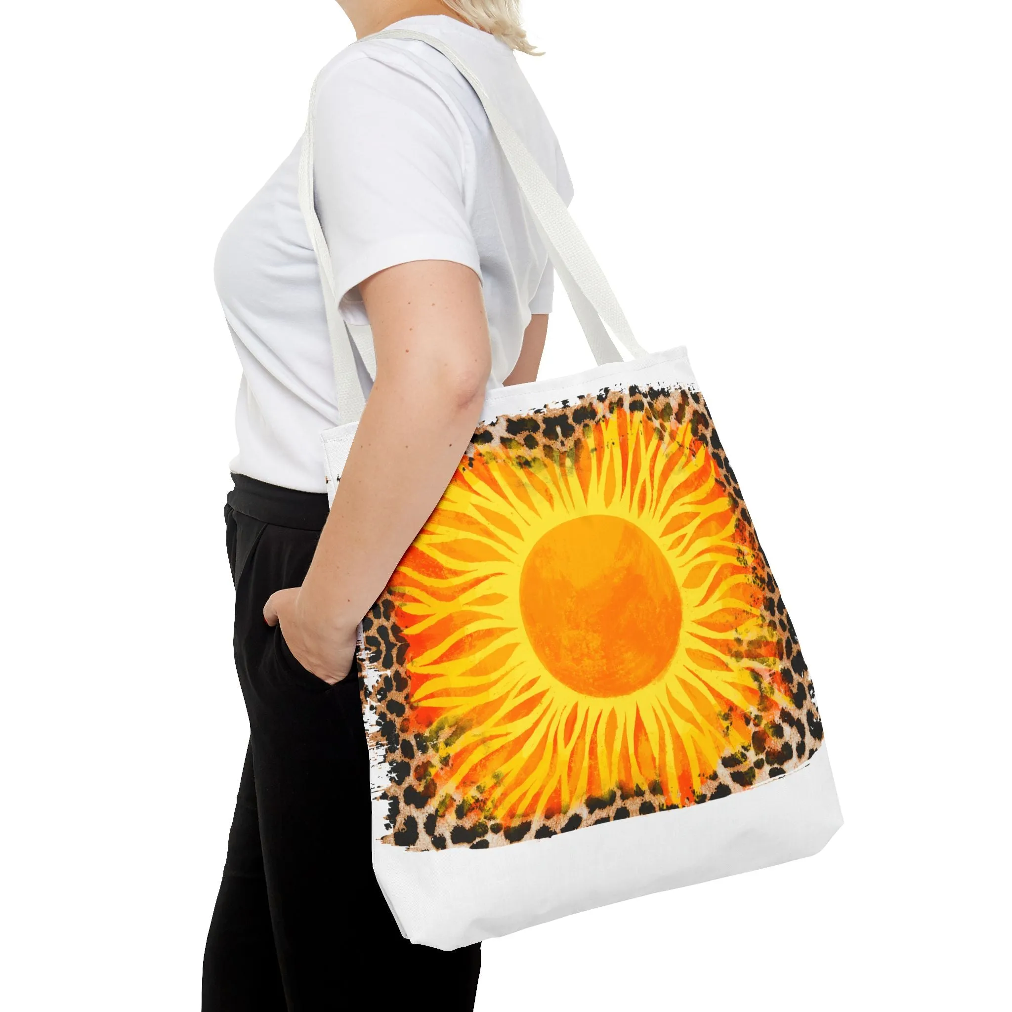 Sun with Leopard Tote Bag