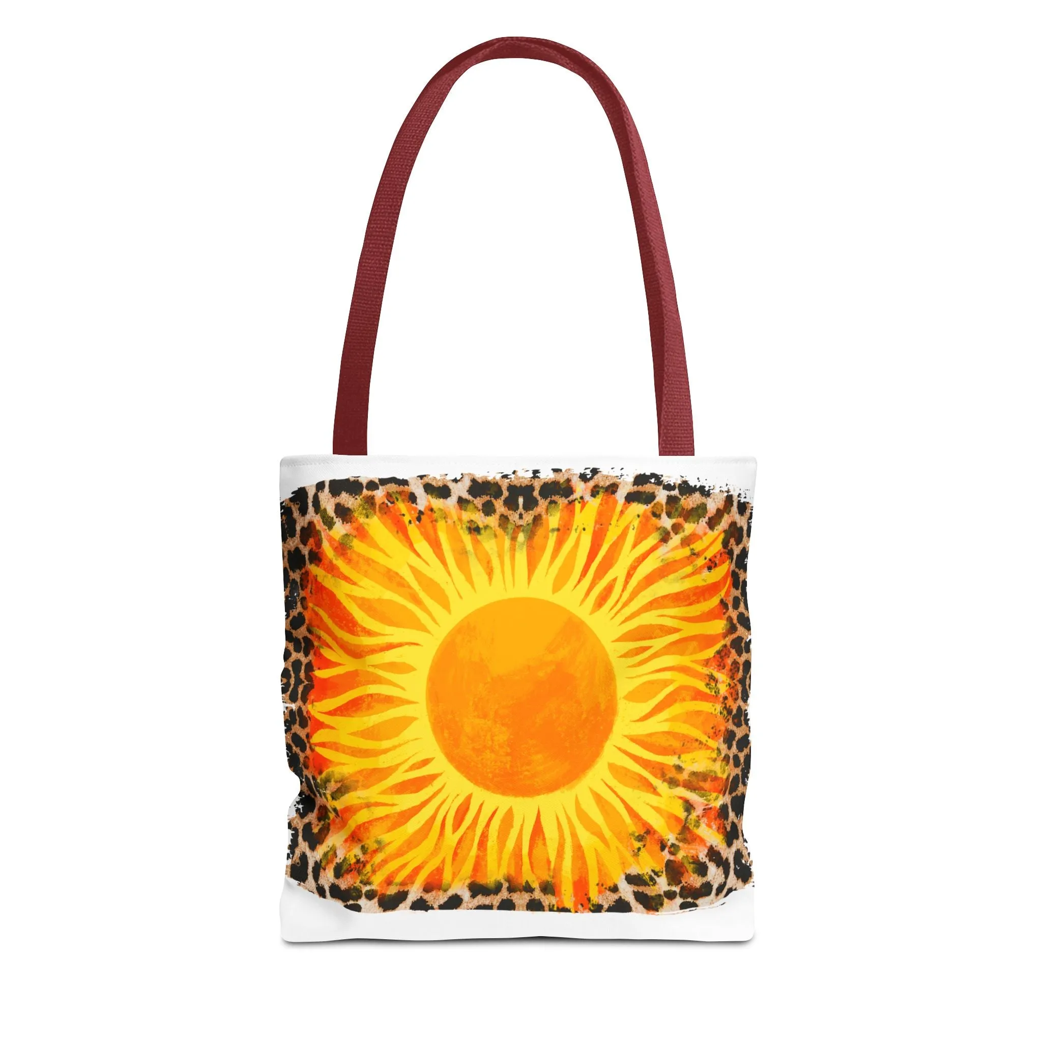 Sun with Leopard Tote Bag
