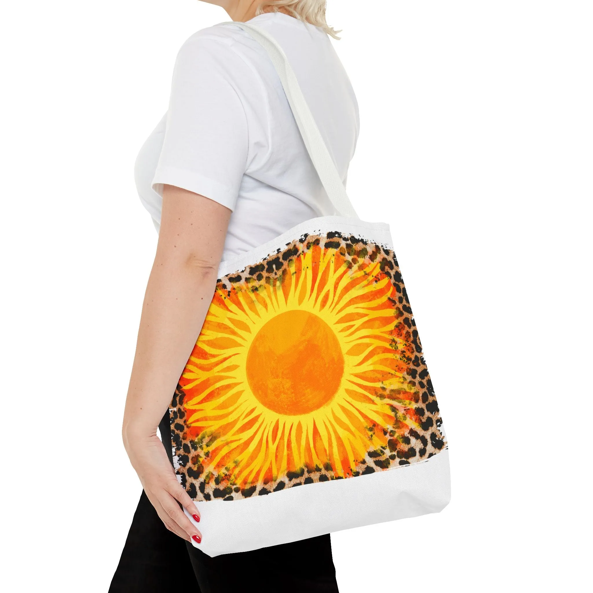 Sun with Leopard Tote Bag