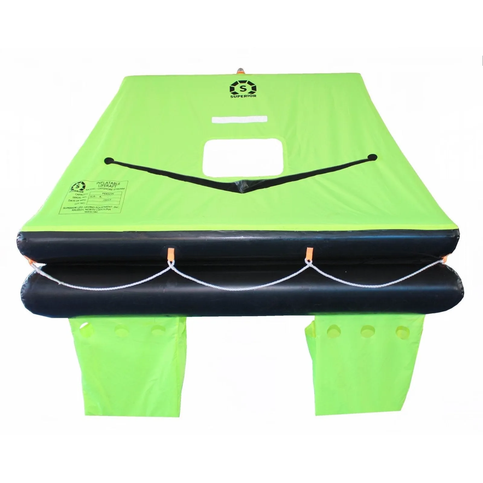 Superior Offshore Stream Life Raft, 4 - 8 person