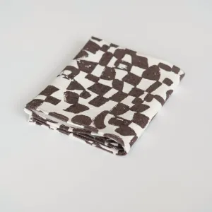 Tea Towel - Checks - Lentil