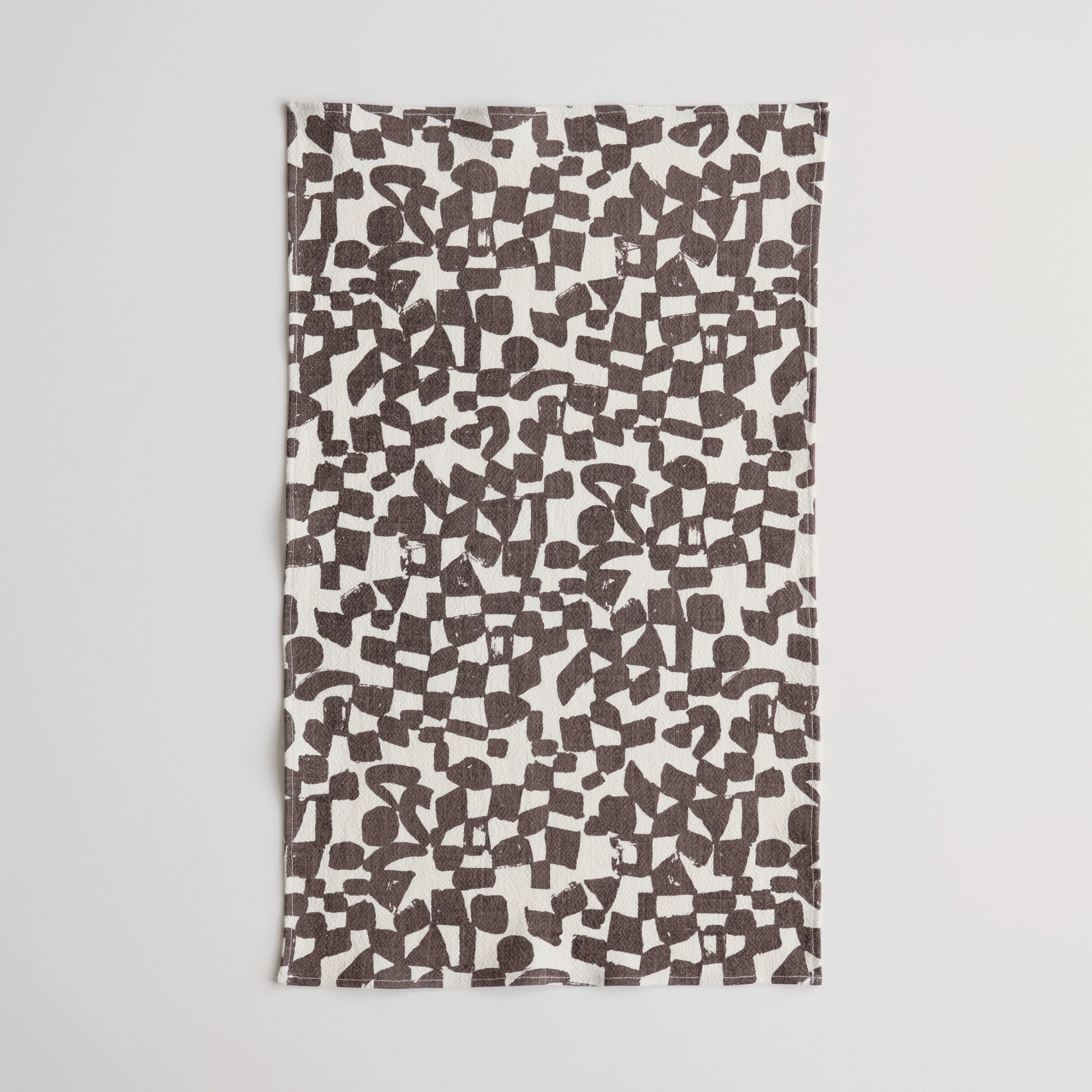 Tea Towel - Checks - Lentil