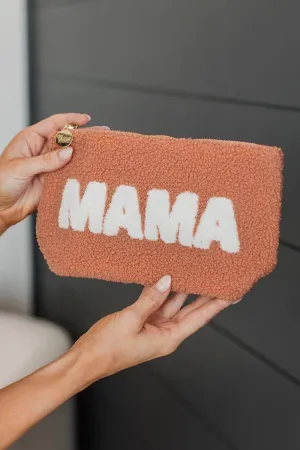 The Darling Effect "Mama" Teddy Pouch- Terracotta