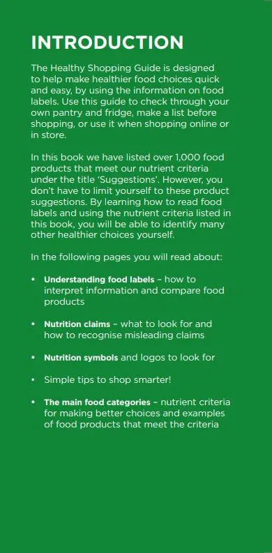 The Healthy Shopping Guide 12th Edition