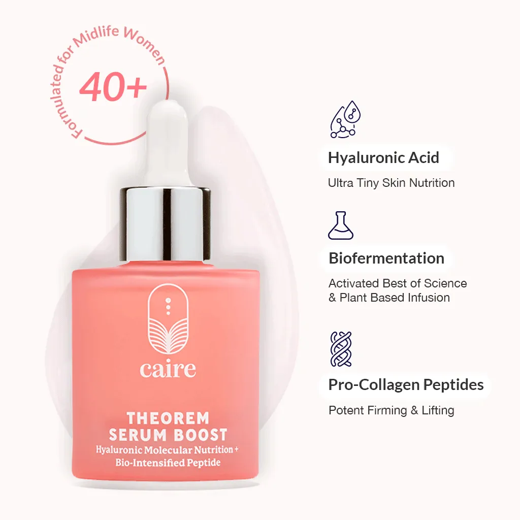 Theorem Serum Boost 30 mL | 1 oz   Face Ritual Rose Quartz Petite Roller Set