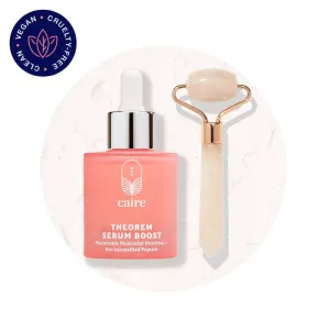 Theorem Serum Boost 30 mL | 1 oz   Face Ritual Rose Quartz Petite Roller Set