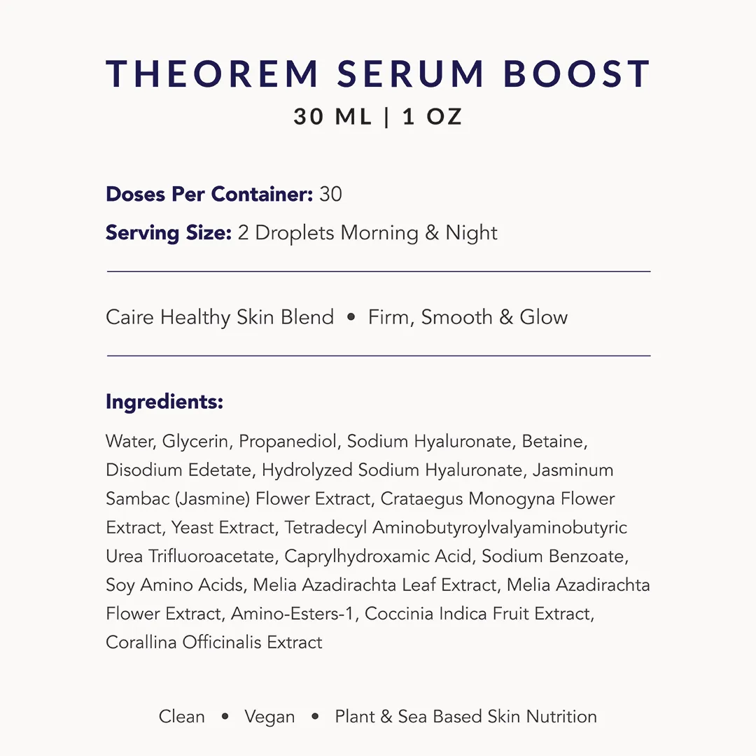 Theorem Serum Boost 30 mL | 1 oz   Face Ritual Rose Quartz Petite Roller Set