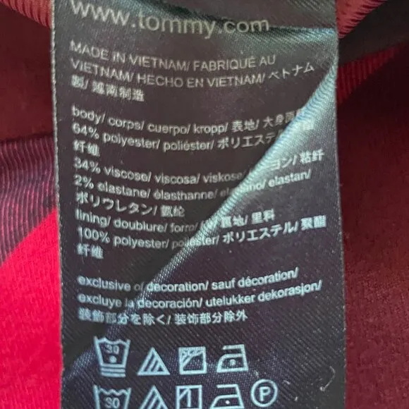 Tommy Hilfiger Plaid A-Line Fit‎ &amp; Flare Mini Skirt Size 2