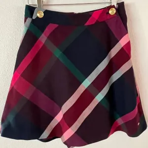Tommy Hilfiger Plaid A-Line Fit‎ &amp; Flare Mini Skirt Size 2
