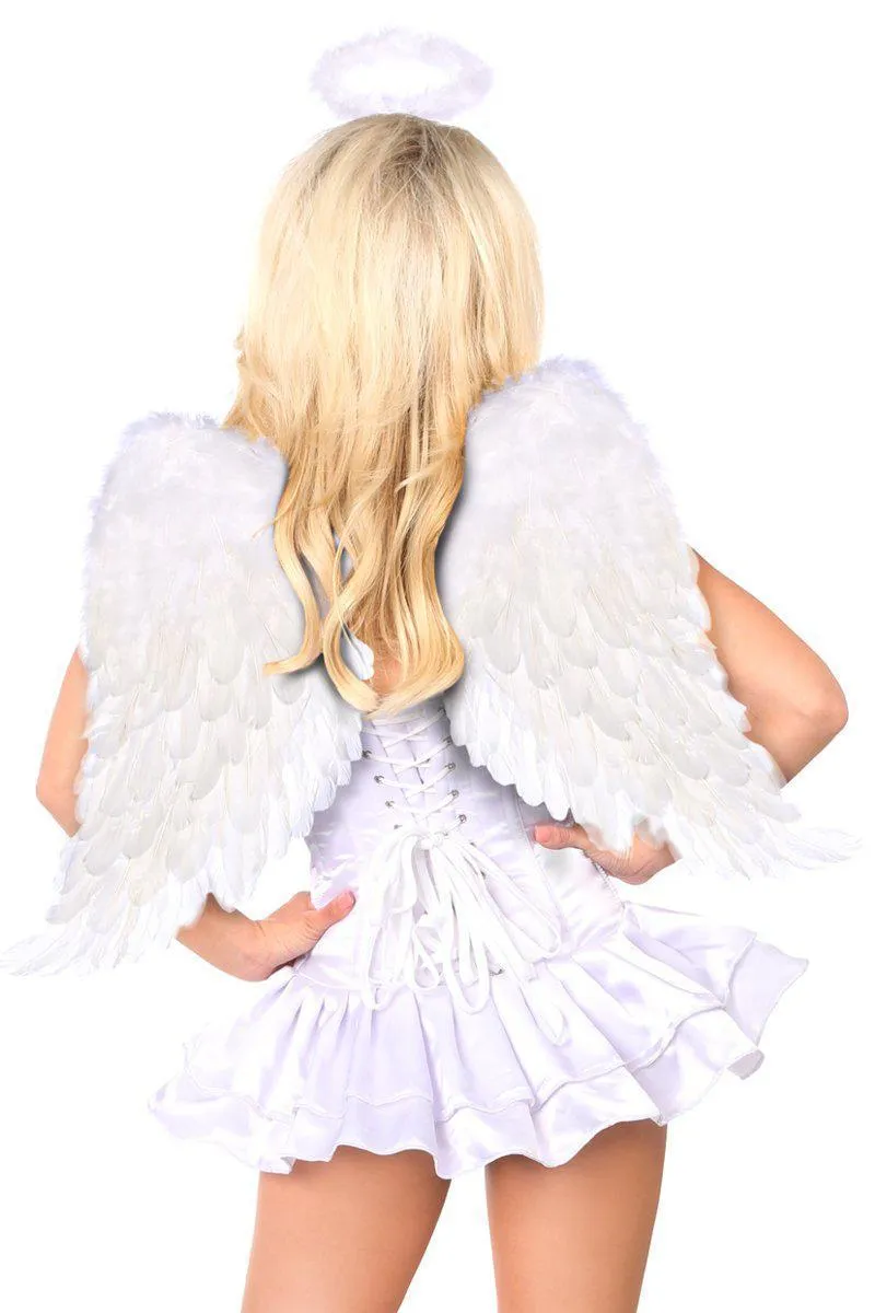 Top Drawer Plus Size Innocent Angel Corset Dress Costume