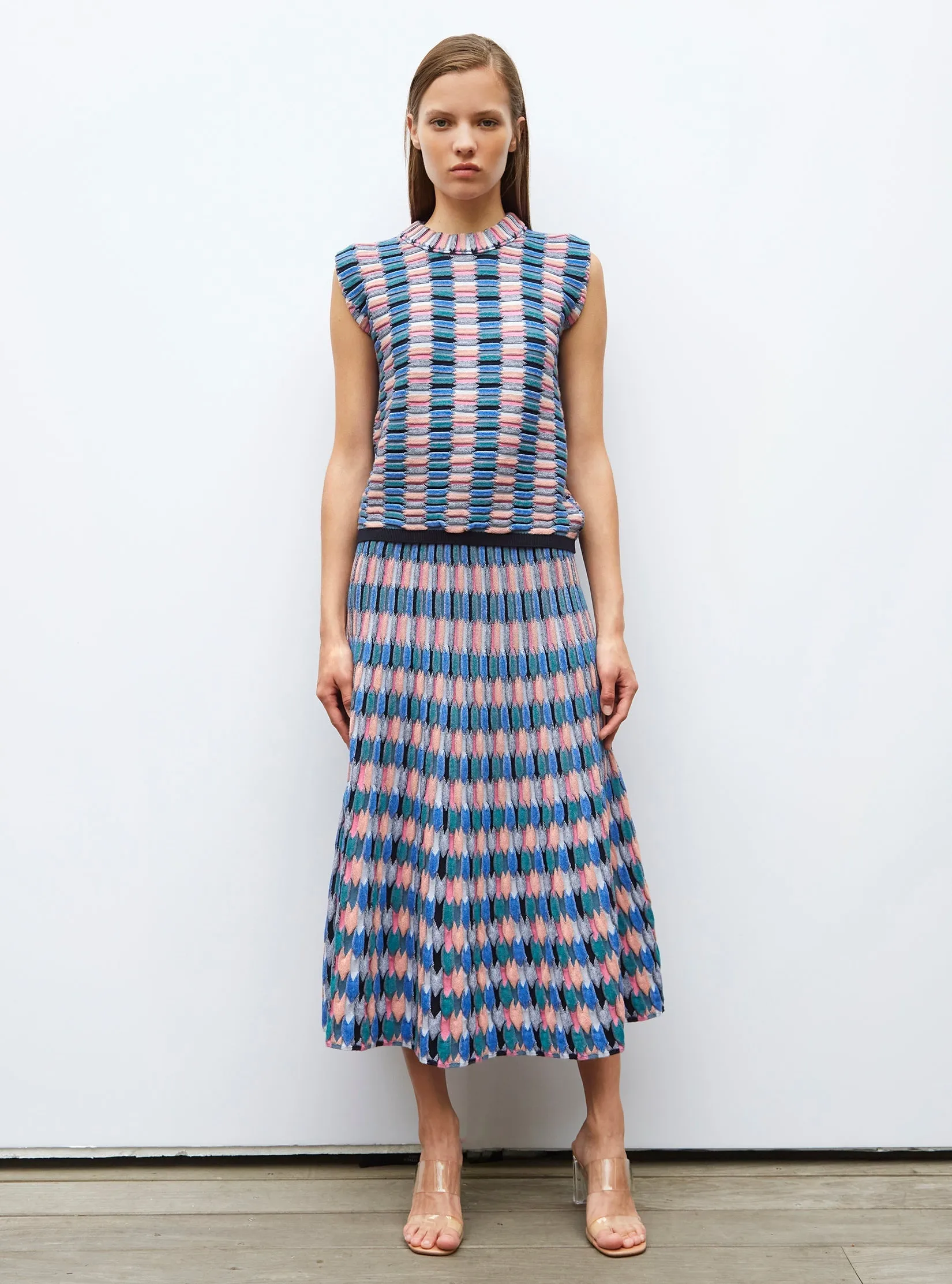 Toscane7 Skirt Blue Multi
