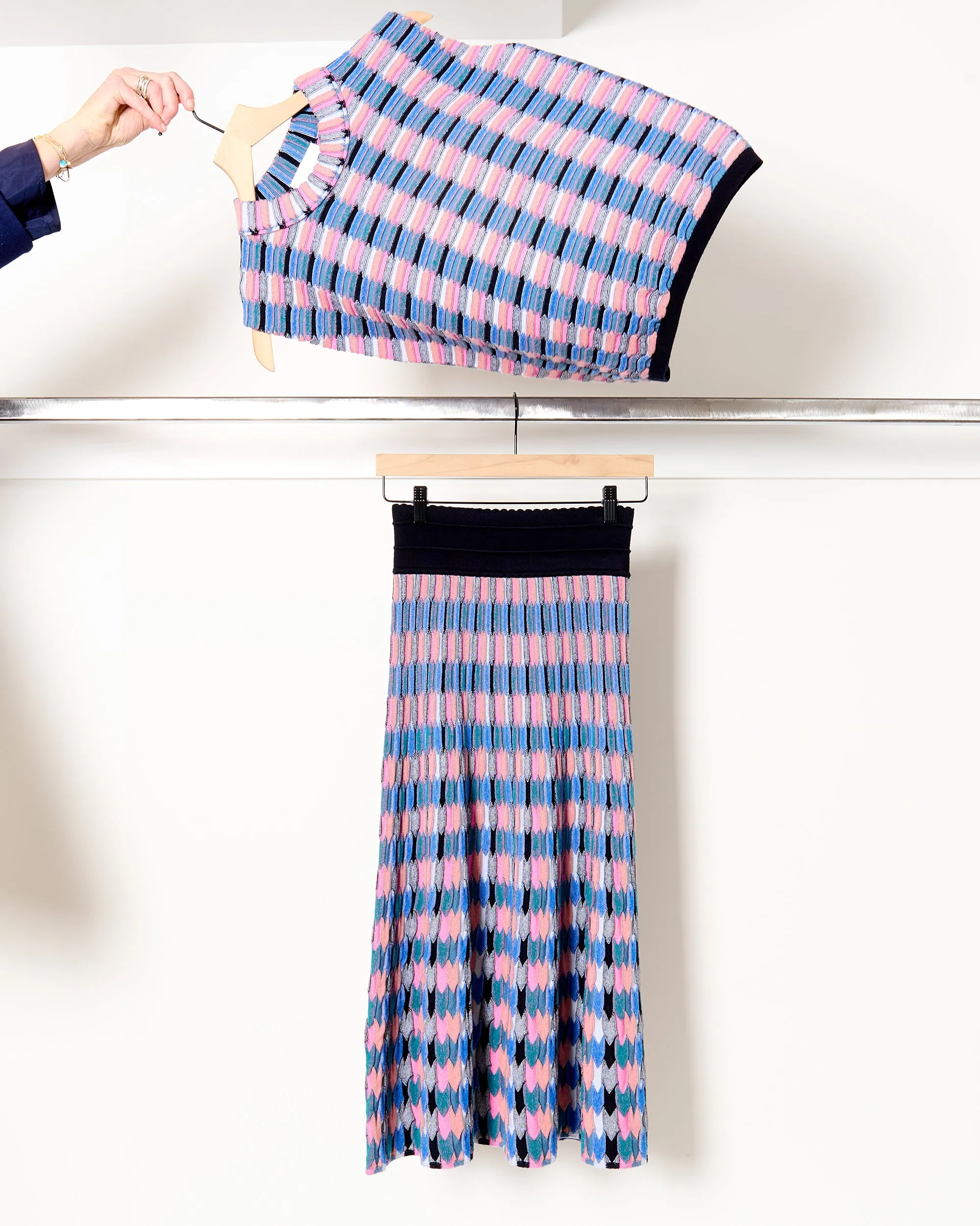 Toscane7 Skirt Blue Multi