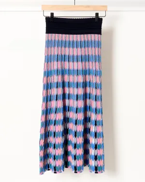 Toscane7 Skirt Blue Multi