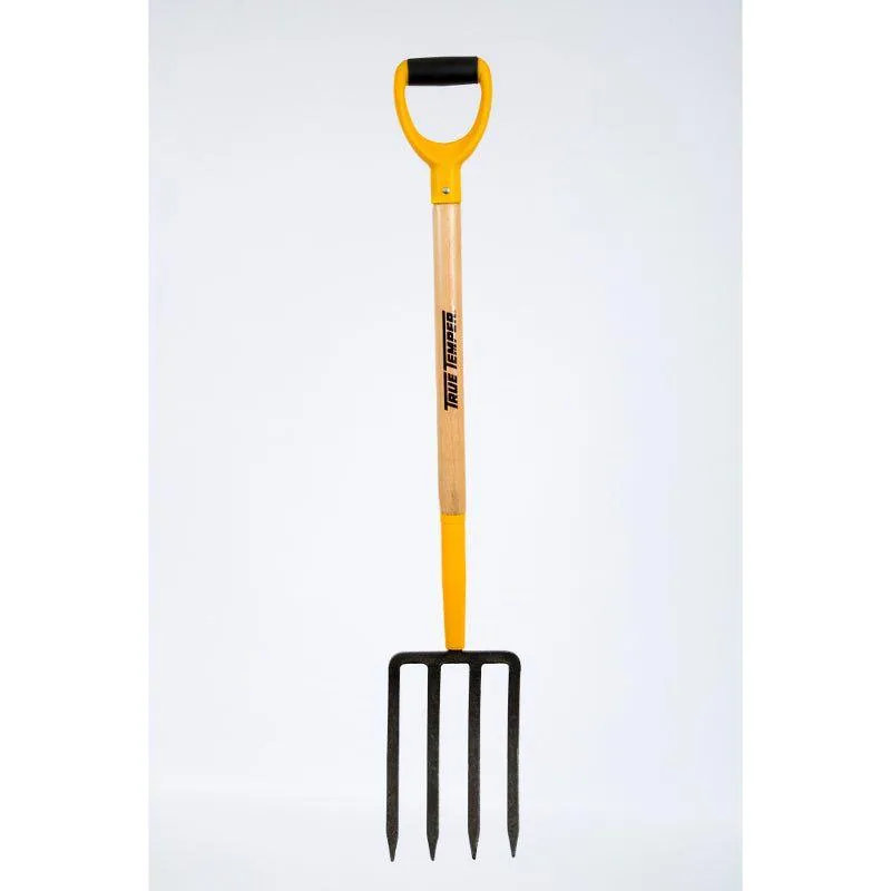 True Temper Digging Fork Wood Handle D Grip