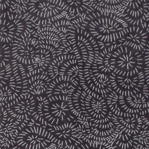 Twist Turns in Black Double Gauze -- Gingiber