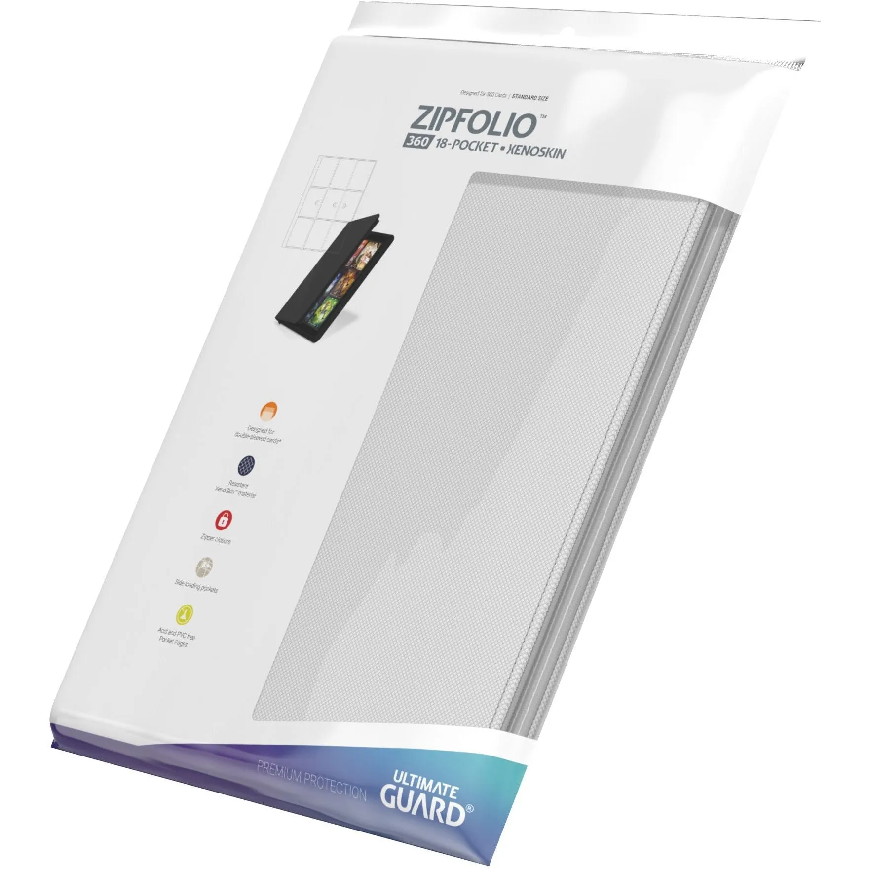 Ultimate Guard - Zipfolio XenoSkin/White - 18 Pocket