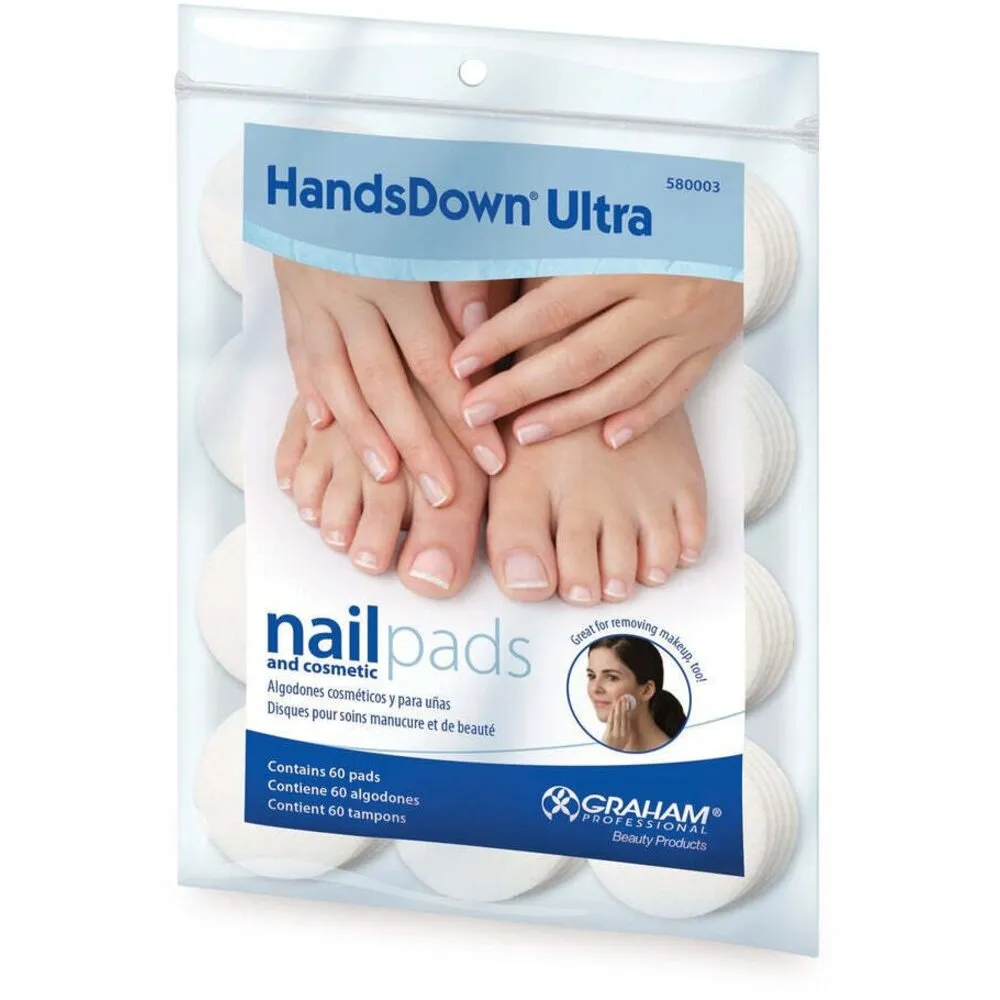 Ultra Nail And Cosmetic Pads - The Choice of Professionals / 60 Pads Per Bag by HandsDown