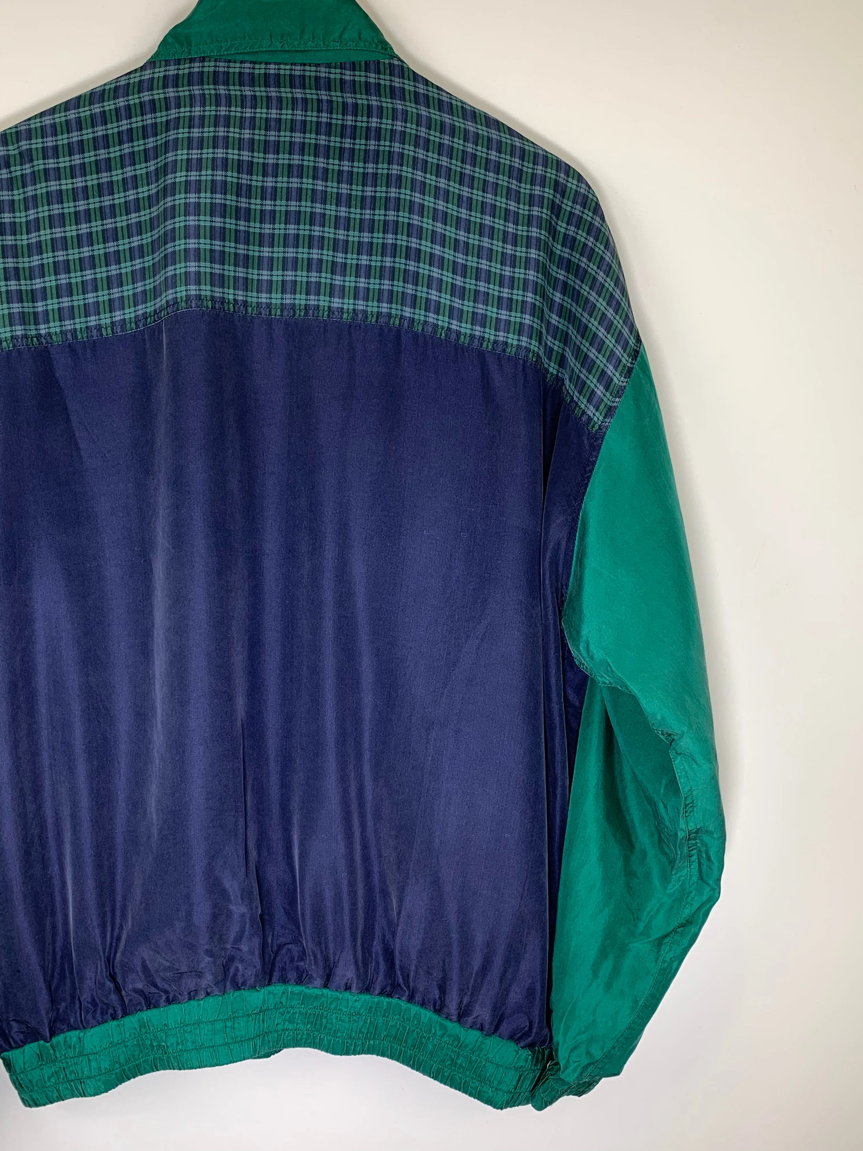VTG Colorblock Plaid Windbreaker (XL)