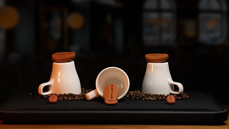 VULPINE Creations - Amazing Coffee Cups and Beans (Gimmicks and Online Instructions) by Adam Wilber