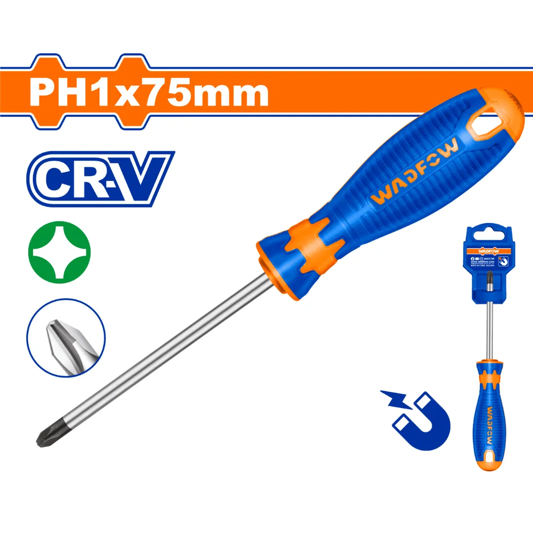 Wadfow 5.0x75mm Philips Screwdriver - WSD2213