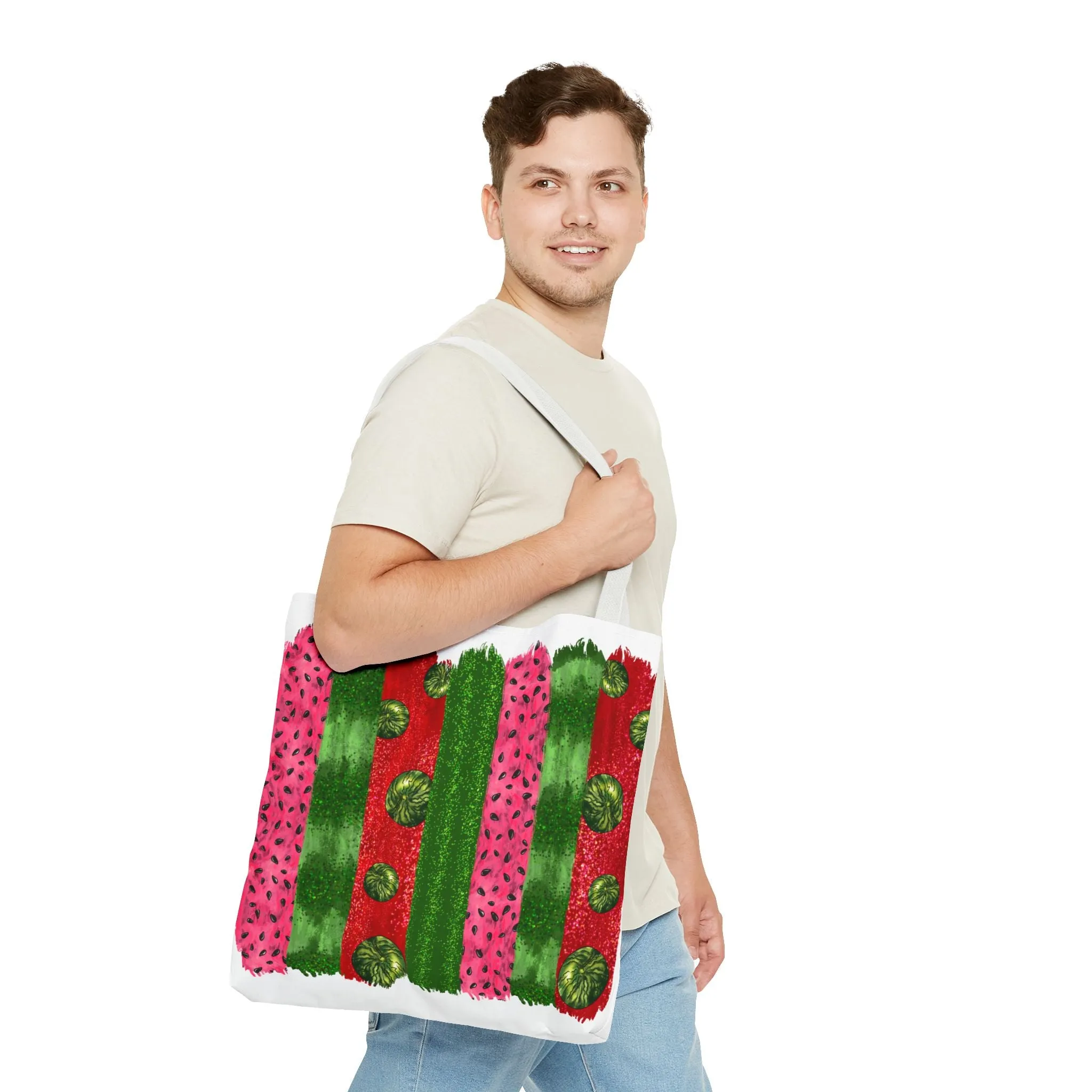 Watermelon Bursh Stroke Tote Bag