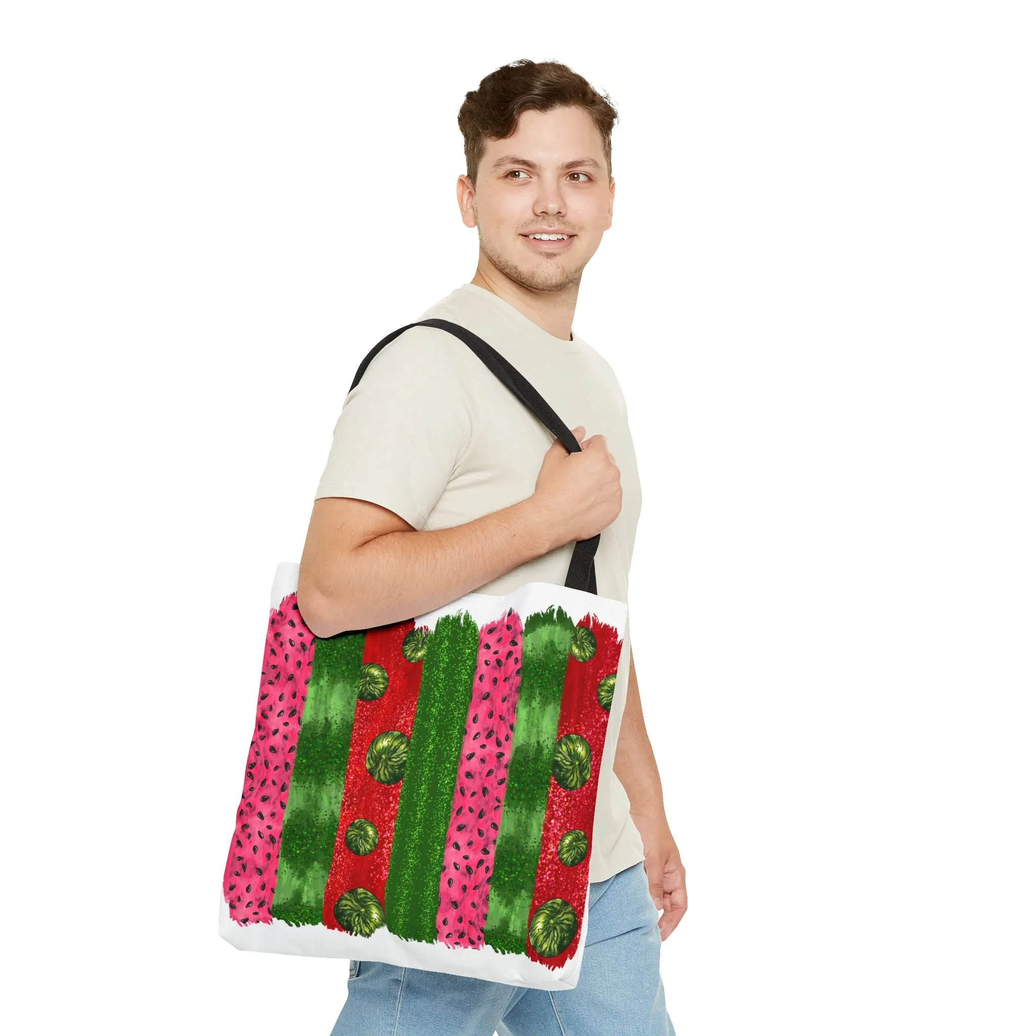 Watermelon Bursh Stroke Tote Bag