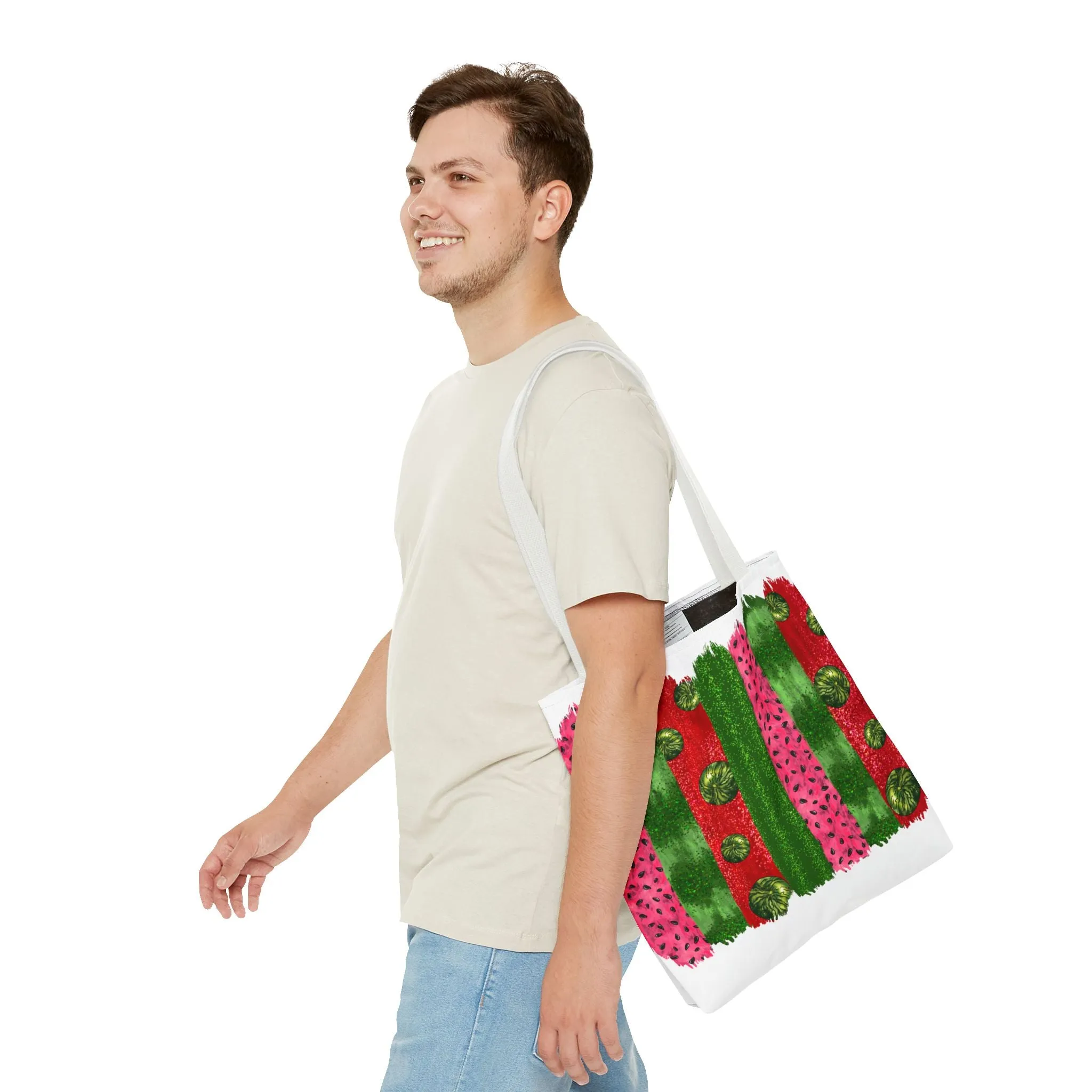 Watermelon Bursh Stroke Tote Bag