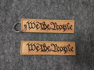We The People Keychain with Loop Fastener