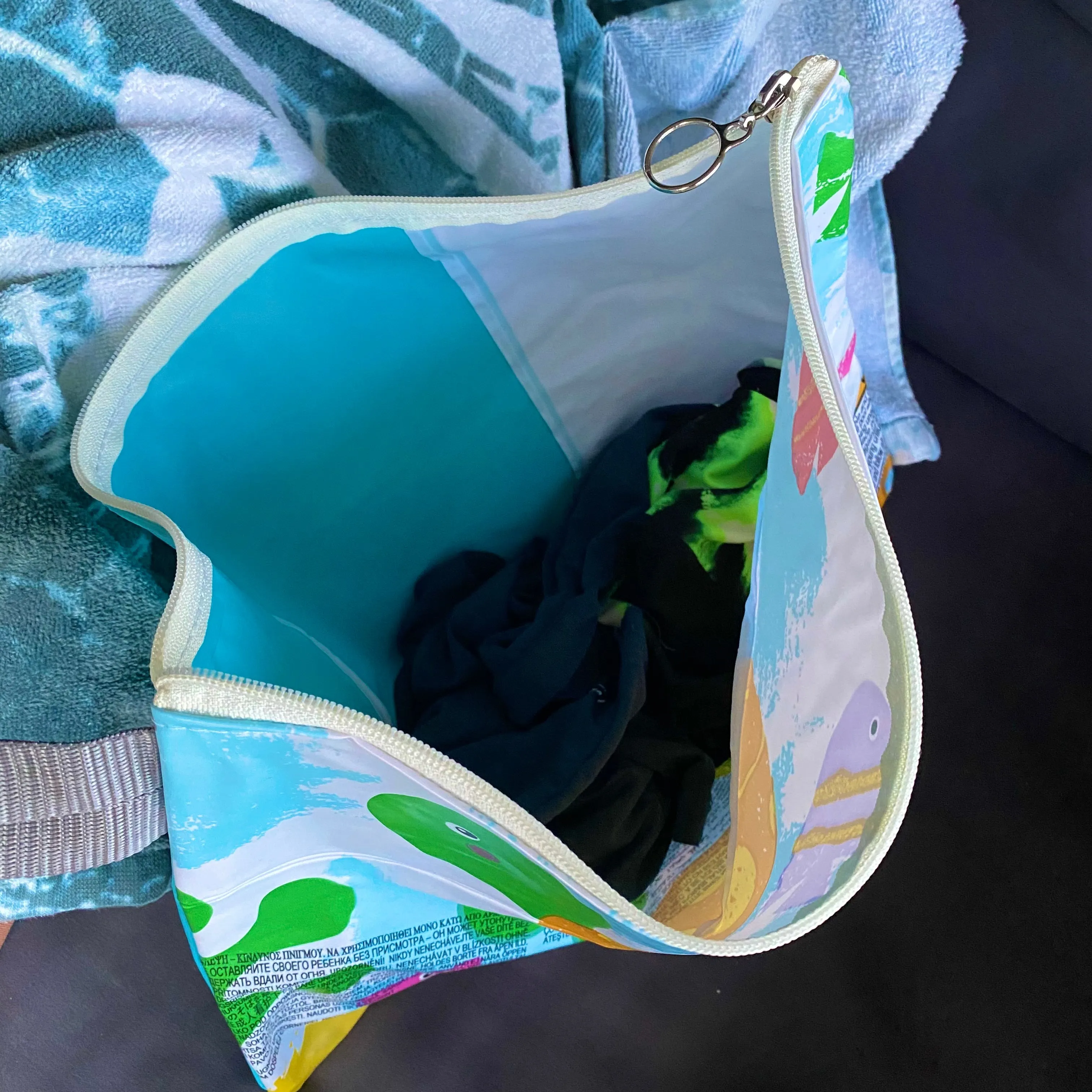 WetBag Large, Drybag, Swim Bag, Book Bag,  - ex inflatables - variety of colours