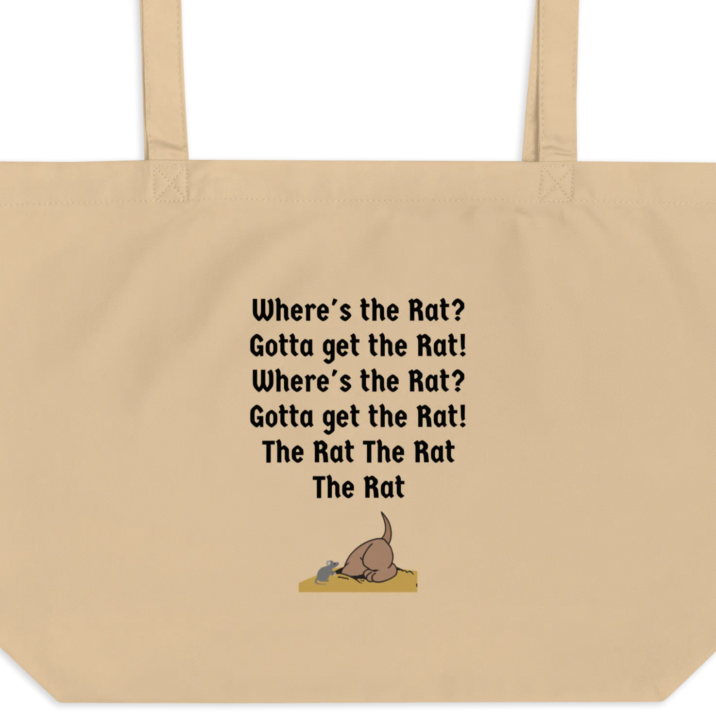 Where's the Rat? X-Large Tote/ Shopping Bags