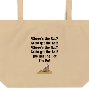 Where's the Rat? X-Large Tote/ Shopping Bags