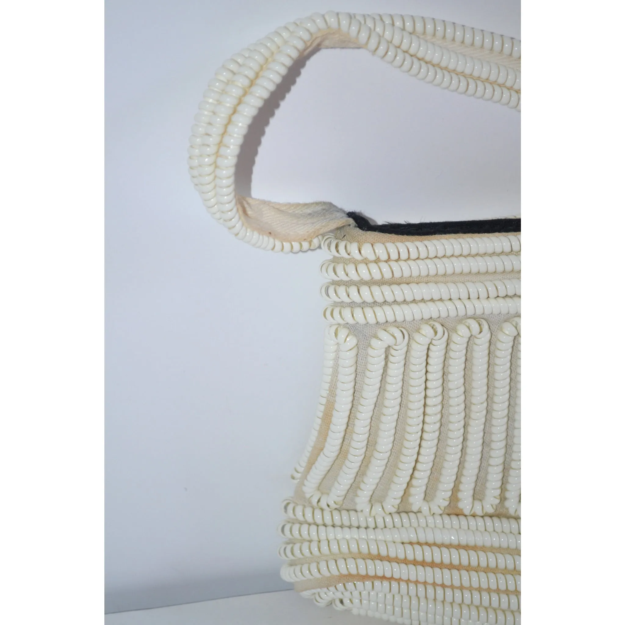 White Phone Cord Purse