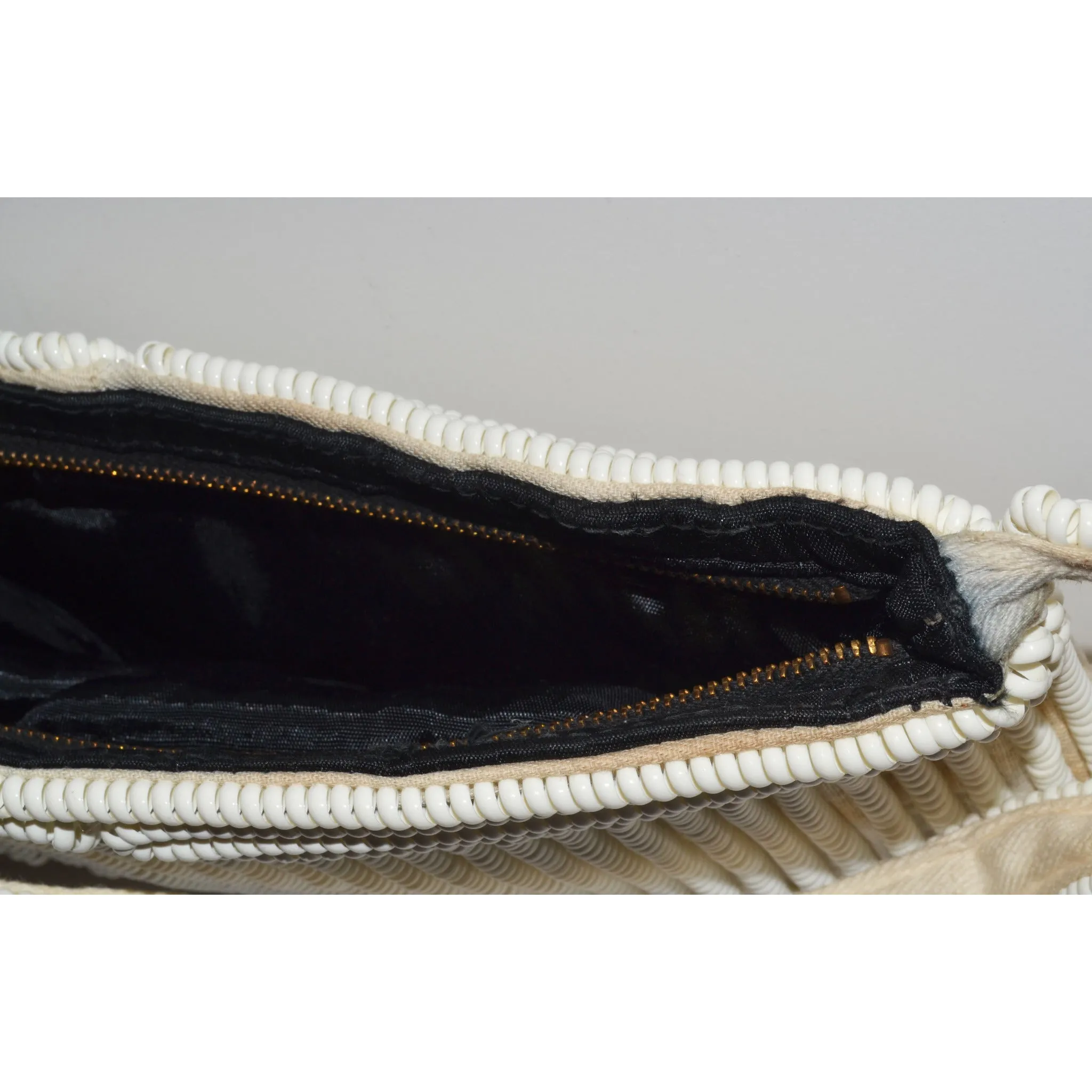 White Phone Cord Purse