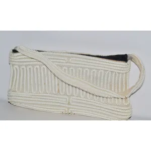 White Phone Cord Purse
