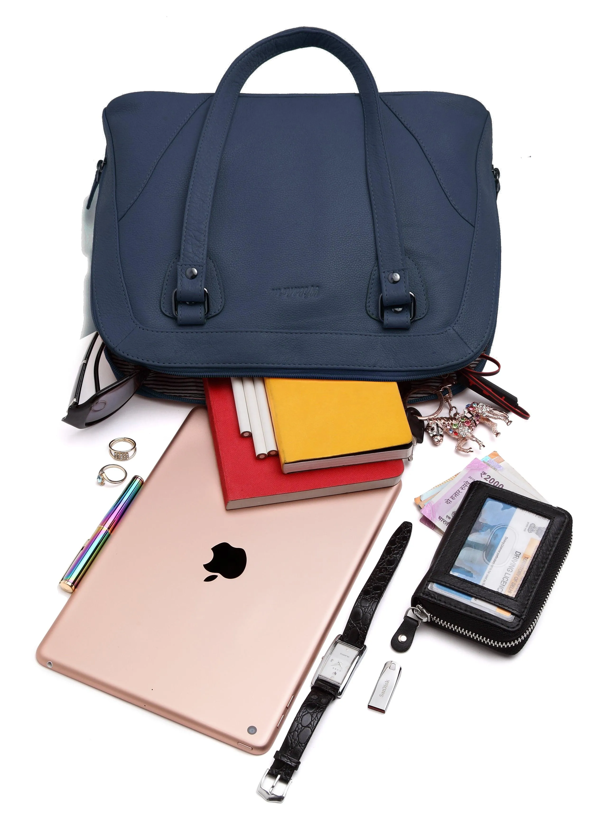 WildHorn® Upper Grain Genuine Leather  Shoulder Bag for Girls & Women.