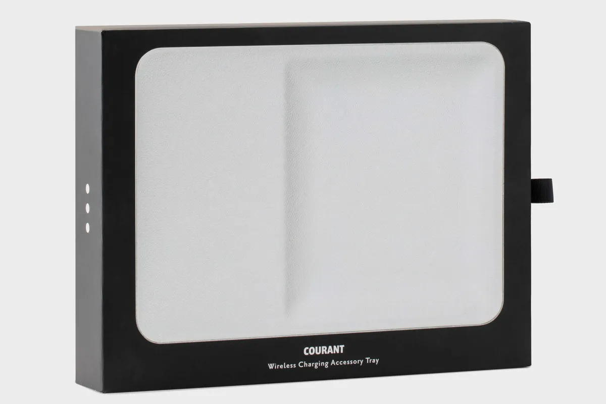 Wireless Charging Tray in Bone