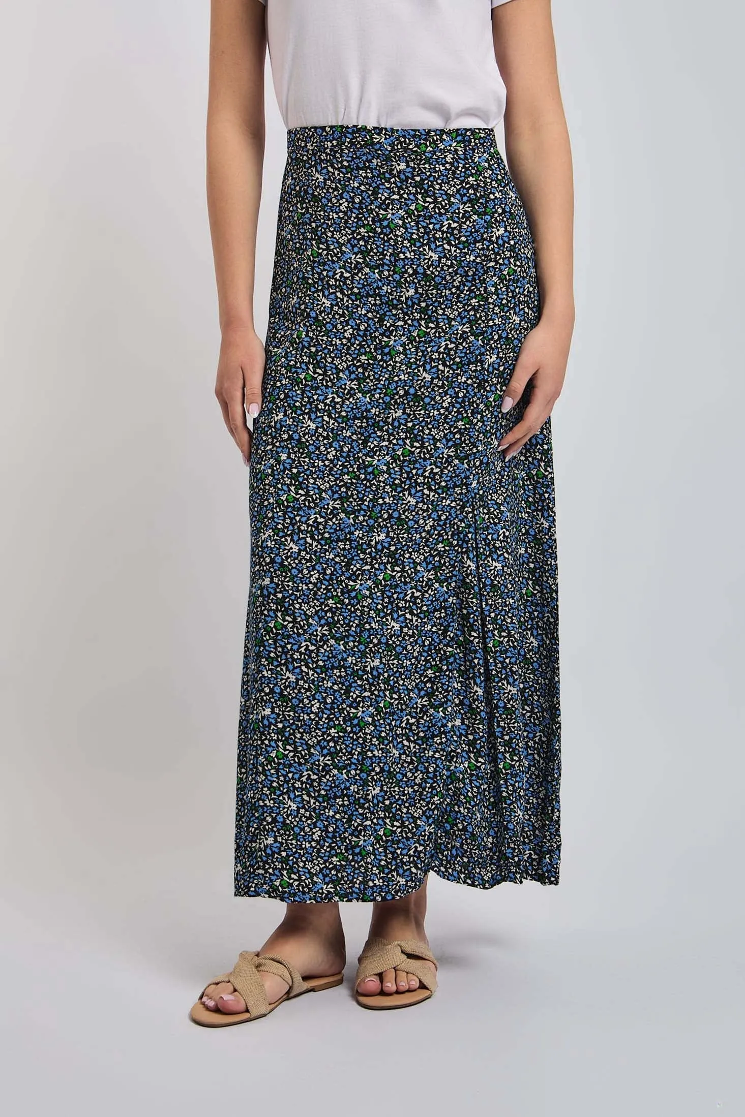 Women Skirt With Slit Multicolor
