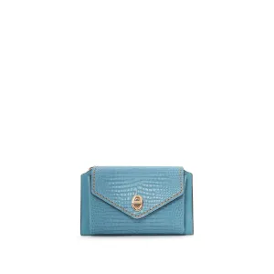 Women's Calf Leather Crocodile Embossed Handmade Crossbody Bag