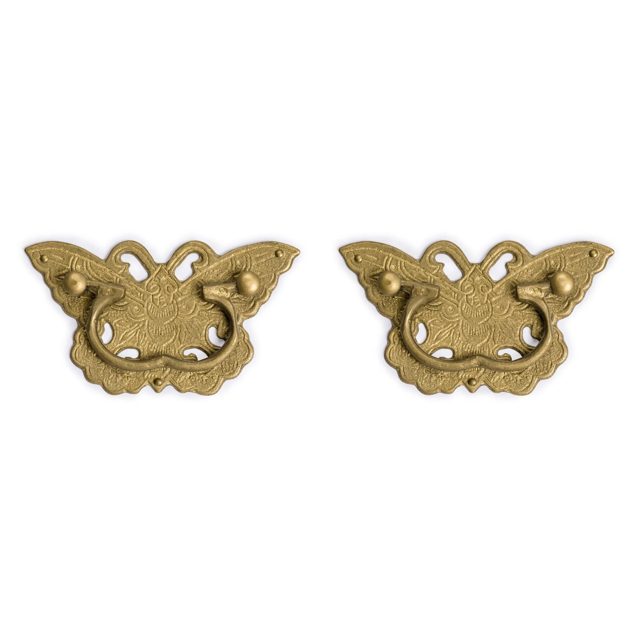 Young Butterfly Pulls 4" - Set of 2