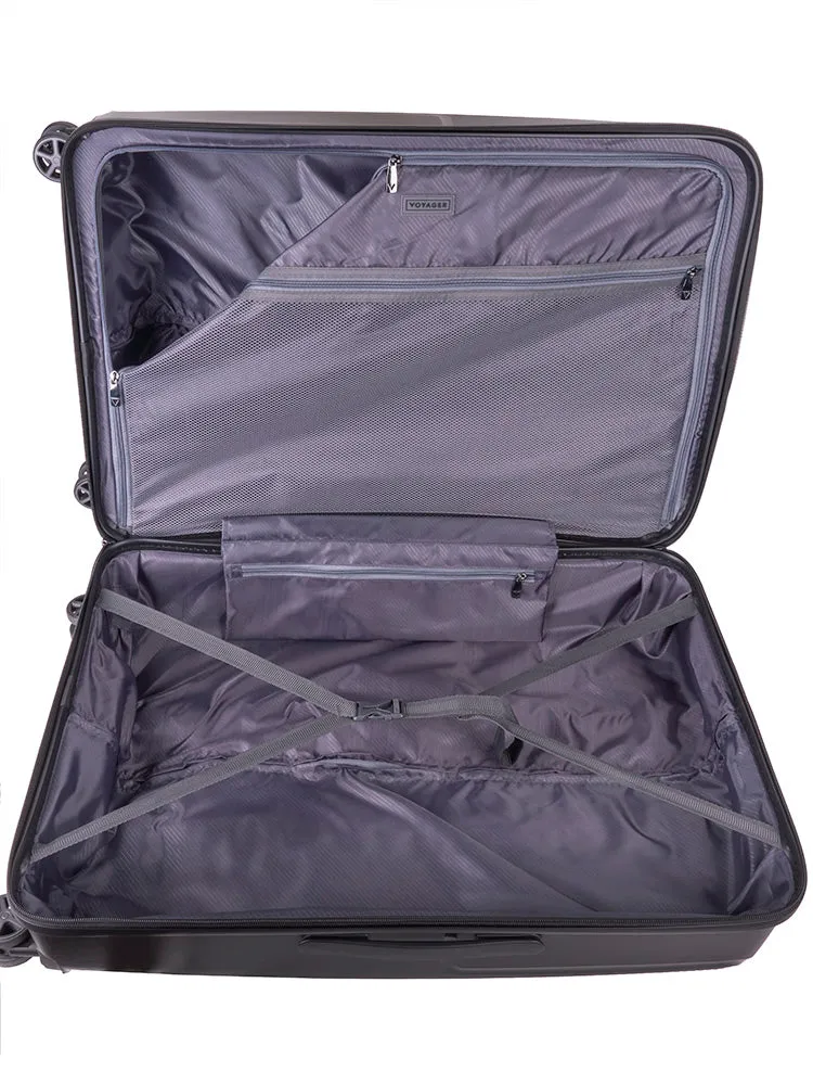 Zen 75cm Large 4 Wheel Trolley Case - Black