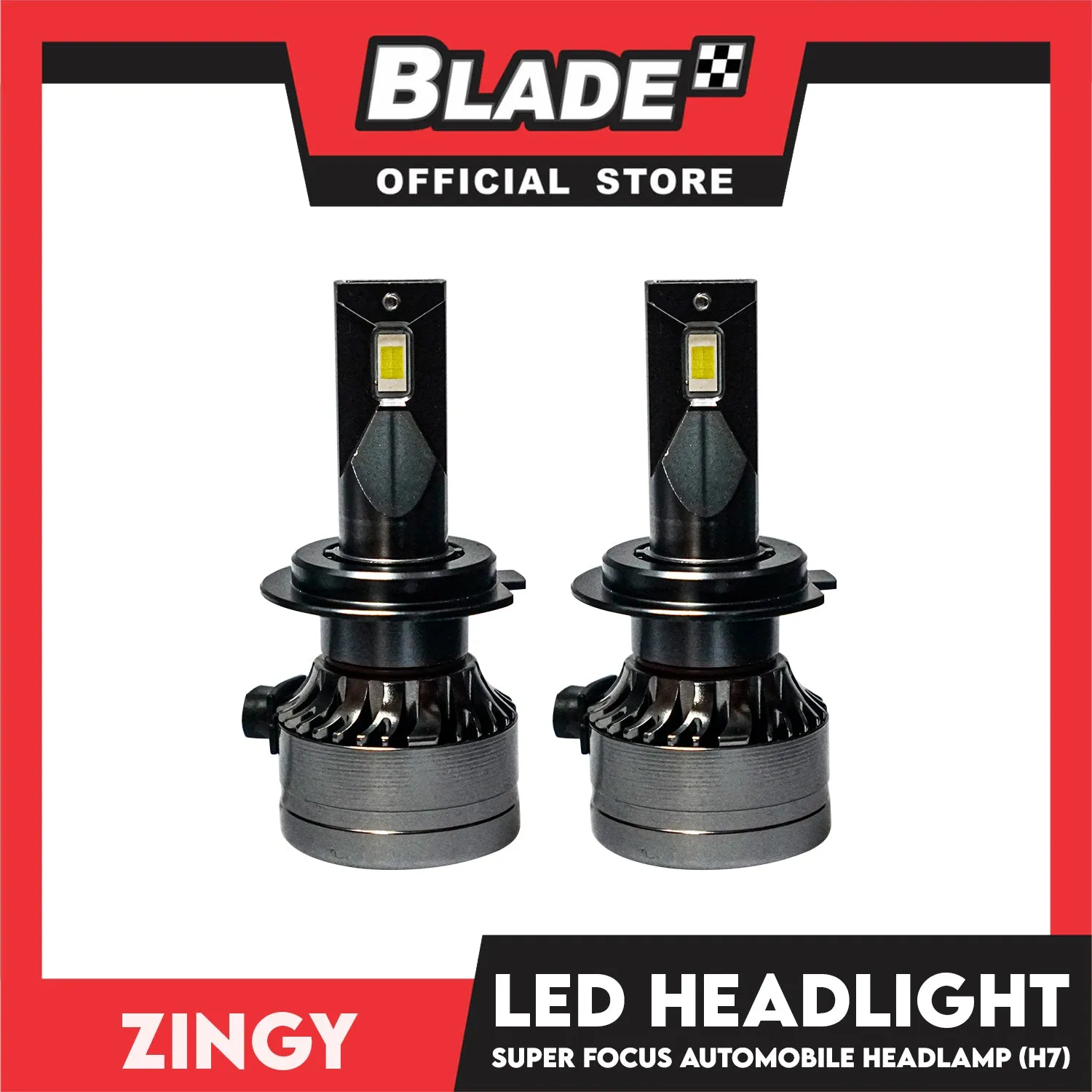 Zingy Car Headlight Intelligent Super Focus Auto Head Lamp, Turbo Led V16  H7 6000K