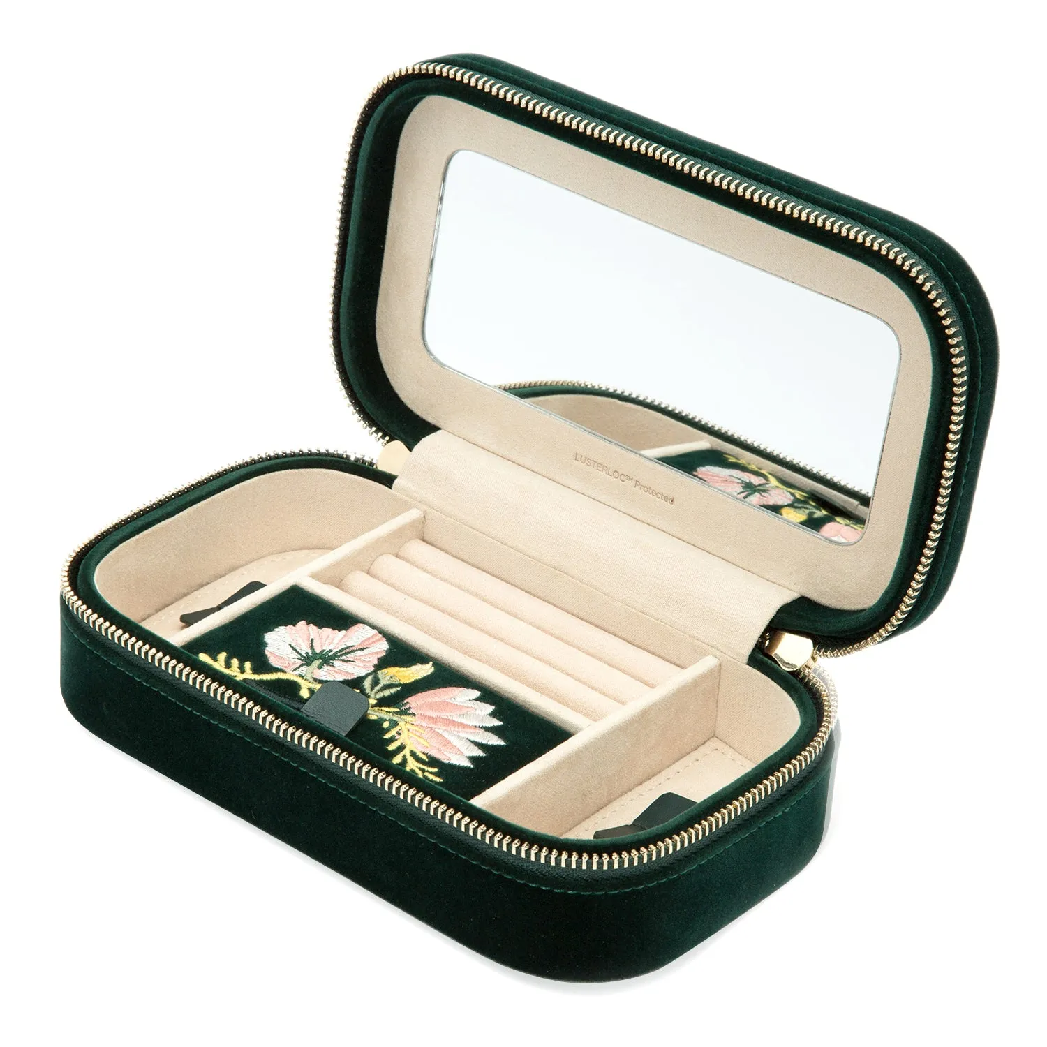 Zoe Travel Zip Case Forest Green