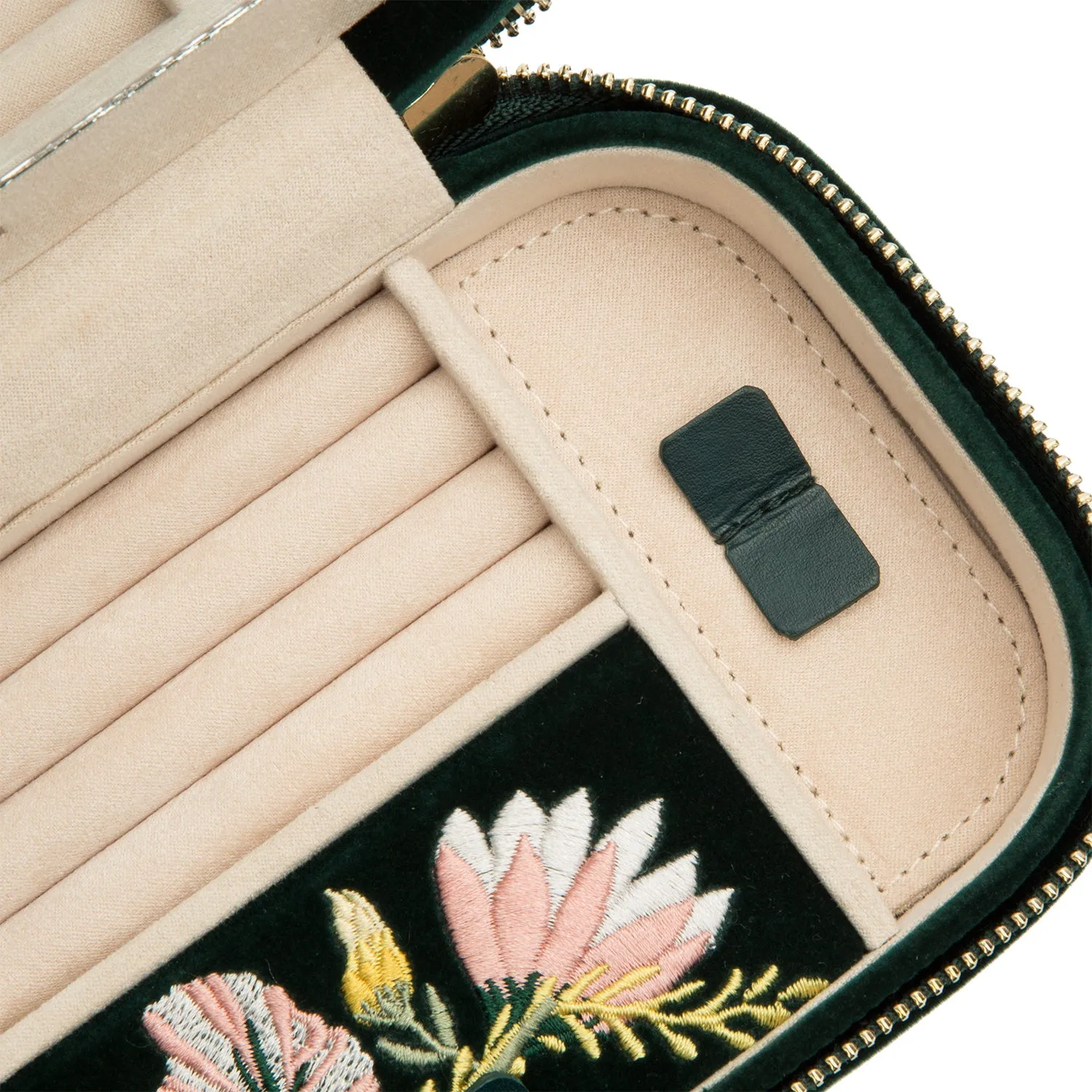 Zoe Travel Zip Case Forest Green